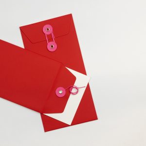 Envelope DL C/fio Vermelho