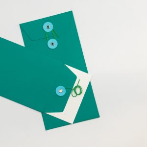 Envelope Dl C/fio Verde